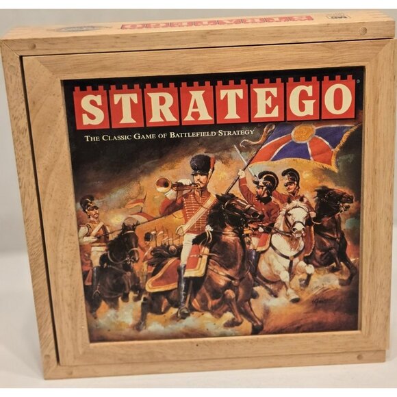 STRATEGO Nostalgia Games Series Wood Box 2002 HASBRO Ages 8 - Picture 1 of 6